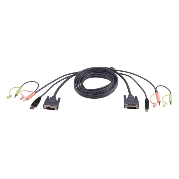 2L-7D03U - Cáp KVM USB DVI-D đơn liên kết 3M